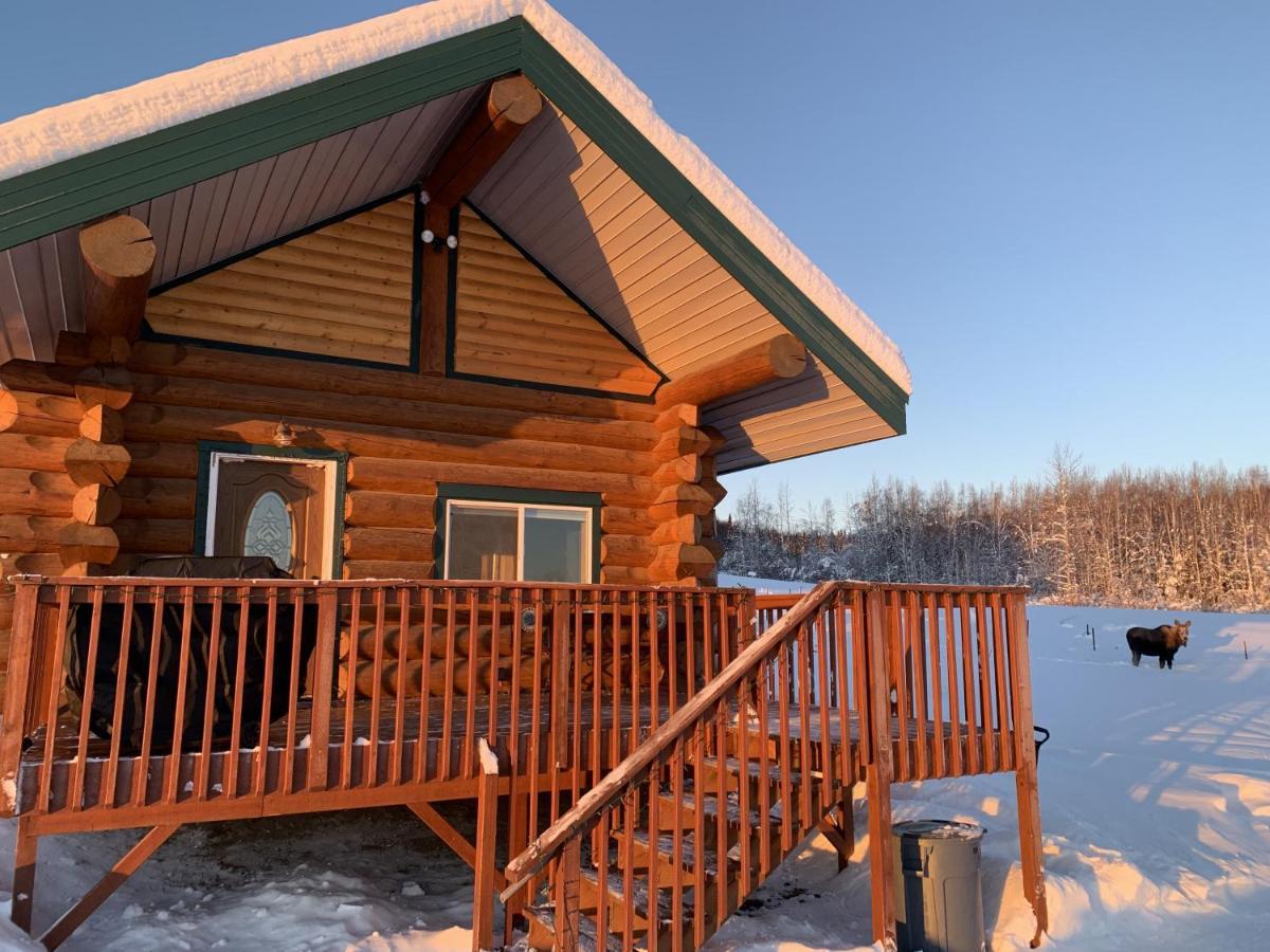 Secluded Log Cabin, 30 Min From Chena Hot Springs Pleasant Valley Kültér fotó